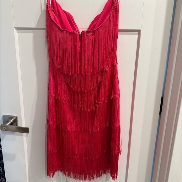 Fashion Nova Strapless Fringe Dress - Picture 6 of 7
